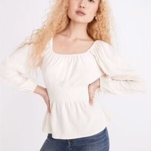 Madewell Squareneck mocked top